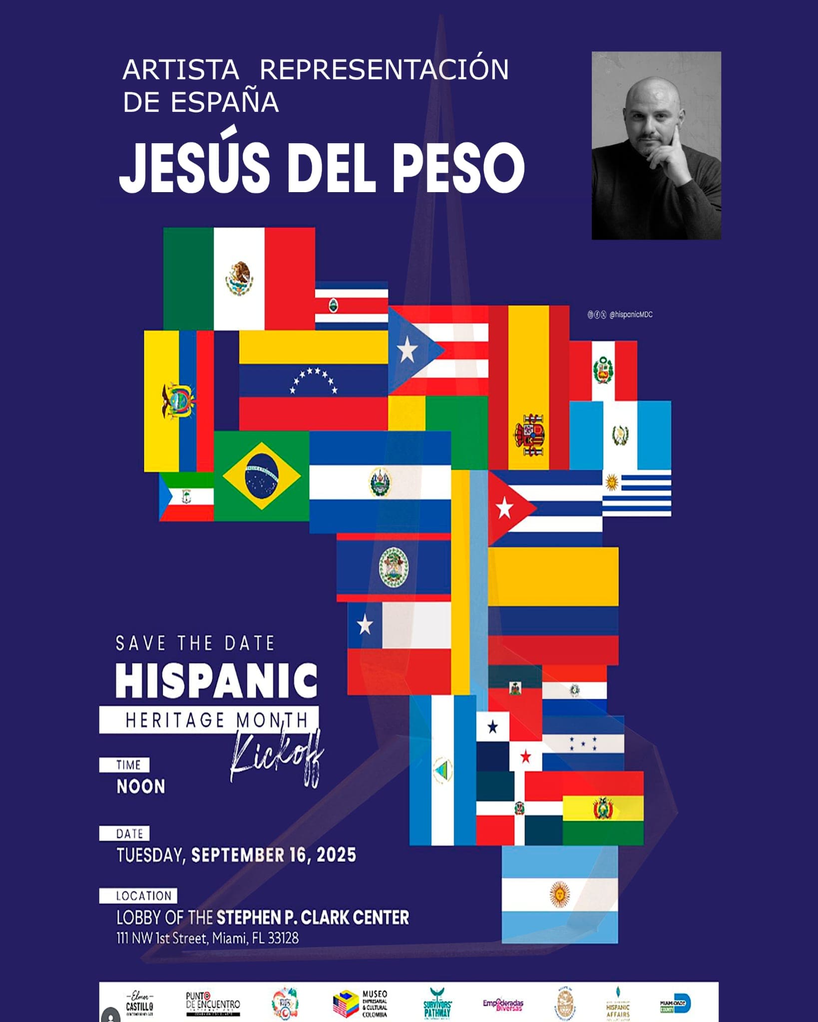 Jesús del Peso representa a España en Hispanic Heritage Month